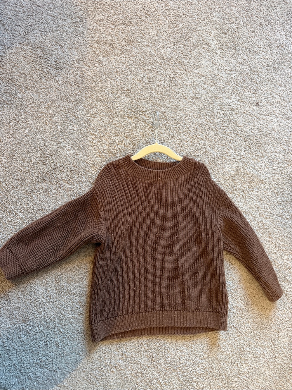 H&M Brown Knit Crewneck Sweater for Kids